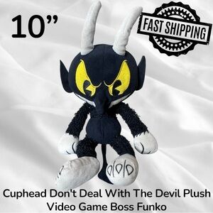 Cuphead Don't Deal With The Devil Plush 10" Video Game Boss Funko FREE SHIPPING